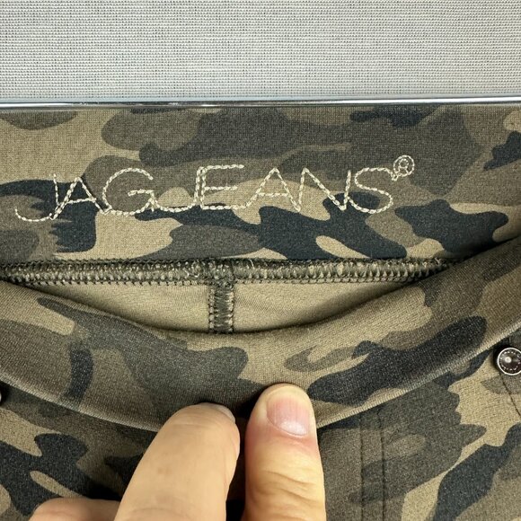 JAG JEANS MARLA WOMEN'S PULL ON CAMOUFLAGE PRINT LEGGINGS ELASTIC WAISTBAND M - Picture 2 of 9